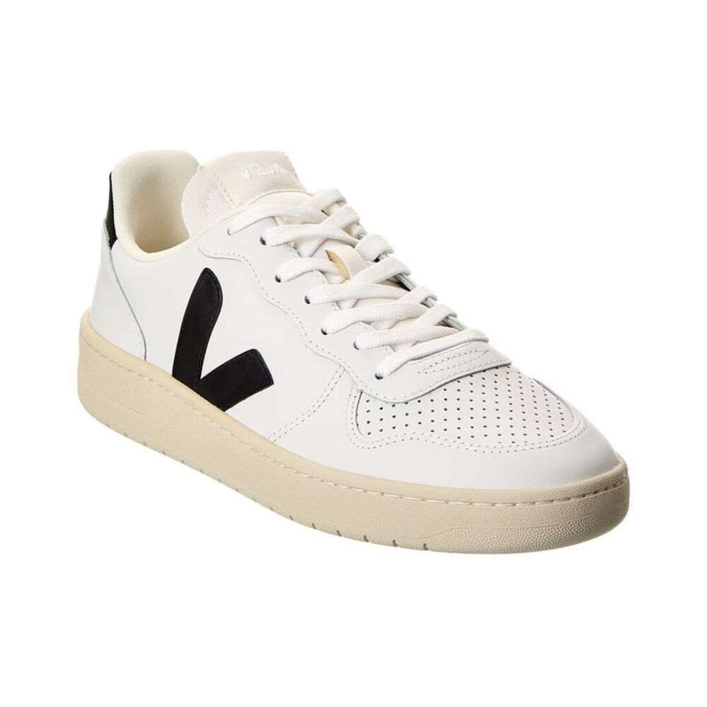 Veja V-10 Prime Leather Sneaker, White
